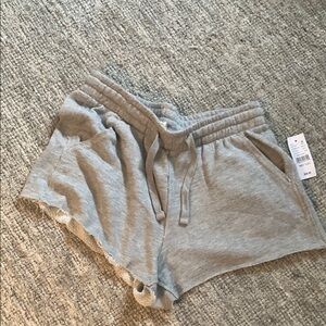 La Hearts Gray Athletic Shorts Soft Cotton Blend